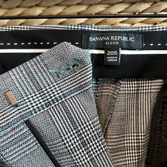 Banana Republic Sloan Plaid High-Rise Dress Pant Crop Trouser, 20 Short - Picture 10 of 11